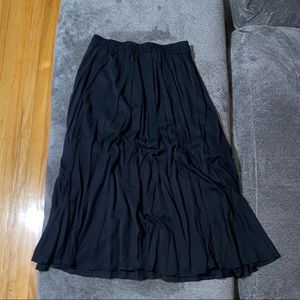 Woven Full Circle Midi Skirt